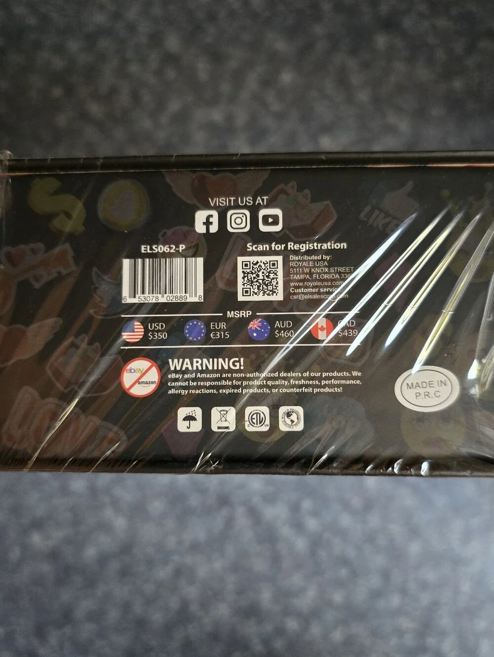 Royale USA Flat Iron In Emoji Collectible Box